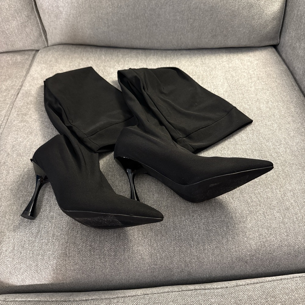 Jeffrey Campbell Black Heeled Boots